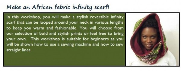 Design Africa 2015: Infinity Scarf Workshop - 09.07.15