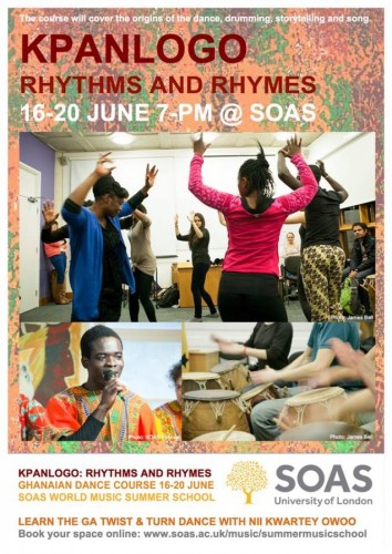 Kpanlogo: Rhythms and Rhymes - Ghanaian Dance Course - 16-20.06.14