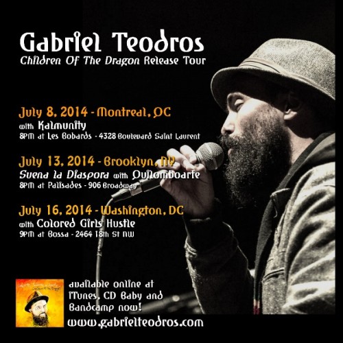 Gabriel Teodros - Children Of The Dragon Tour Washington - 16.07.14