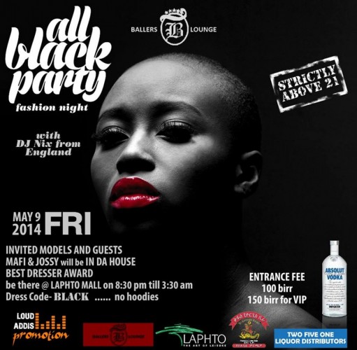 LAPHTO ALL BLACK PARTY Addis Ababa - 09.05.14