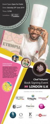 Chef Yohanis UK Book Tour and Book Signing