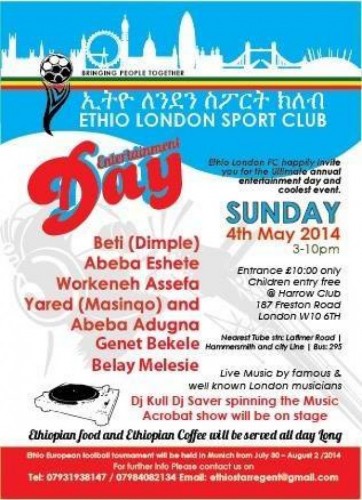 Ethio London Sports Club Family Day - 04.05.14