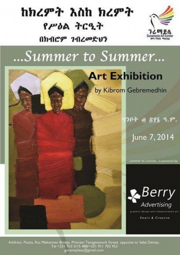 Summer To Summer Exhibition by Kibrom Gebremedhin - until 04.07.14