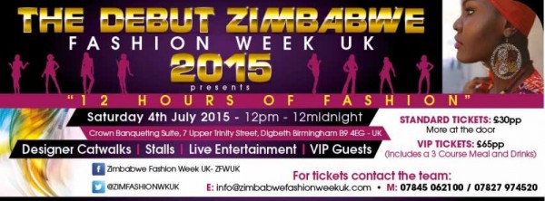 Zimbabwe Fashion Week UK - 04.05.15