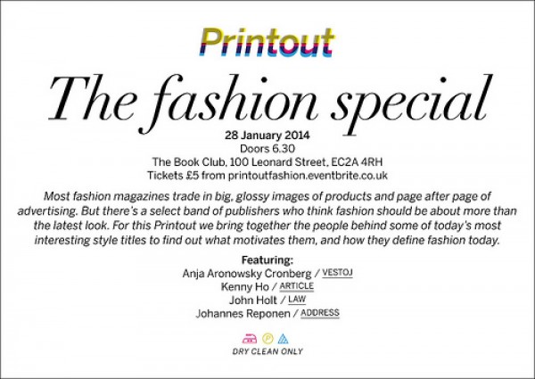 Printout Fashion Special – 28.01.14