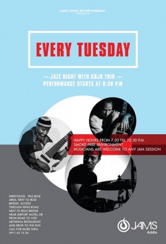 Jazz With Gojo Trio At Jams Addis - 28.04.15