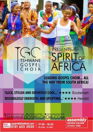 Tshwane Gospel Choir Present Spirit of Africa - 05-31.08.15