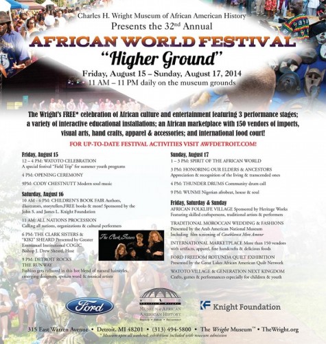 32nd African World Festival Detroit - 15-17.08.14