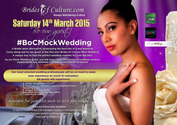 Brides of Culture- 10th Event! The Mock Wedding - 14.03.15