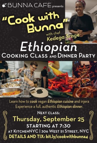 Ethiopian Cooking Class With Chef Kedega Srage - 25.09.14