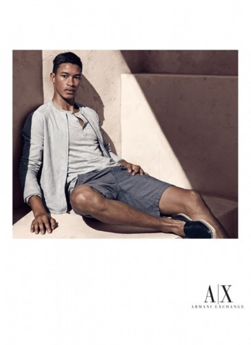 Senait Gidey & Raphael Balzer for Armani Exchange SS14