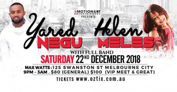 Yared Negu & Helen Meles Live in Melbourne