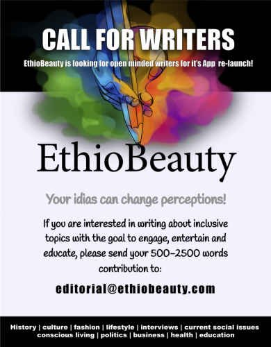 Calling For open minded Writers: Ethio Beauty Magazine is Looking For Writers