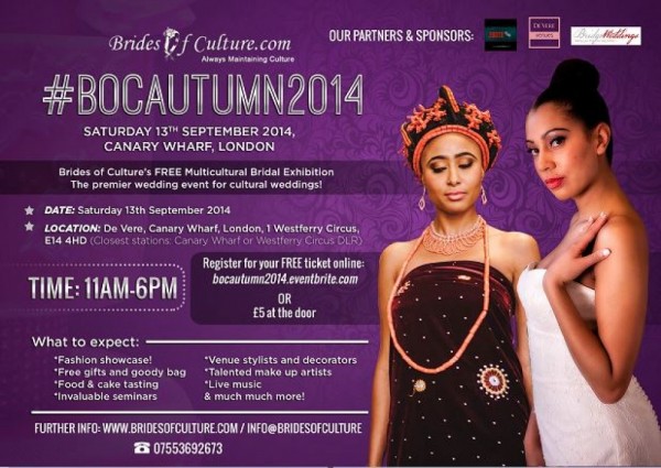 Brides of Culture's Autumn Exhibition - 13.09.14