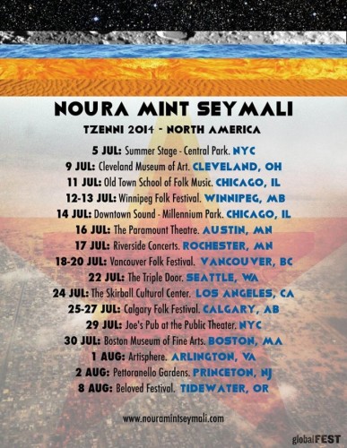 Noura Mint Seymali Tzenni Tour - 02.08.14