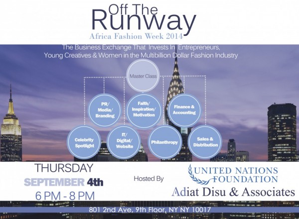 Africa Fashion Week New York - Off Runway - 04.09.14