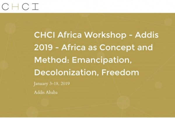 Addis 2019 African Humanities Workshop Program