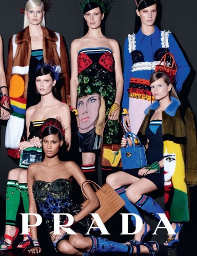 Cindy Bruna for Prada SS2014 Campaign