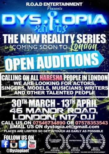 Dystopia London Reality Show Auditions - 03-04.04.15