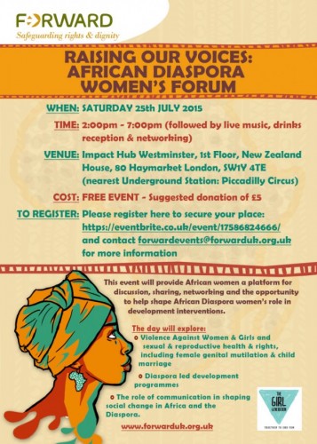 Raising Our Voices: African Women's Forum - 25.07.15