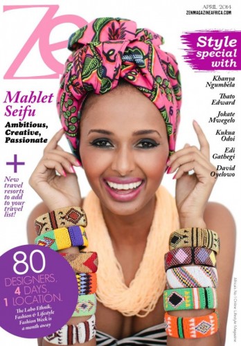 Ethiopian Model Mahlet Seifu On The Cover of Zen Magazine April 2014