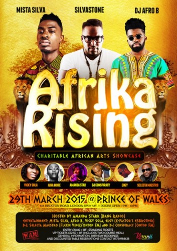 Afrika Rising: Charitable Arts Showcase - 29.03.15